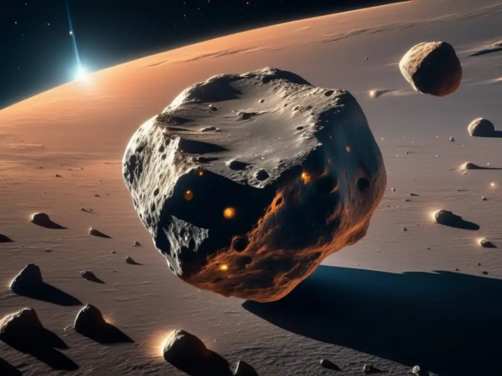 Imagen: Extracción de recursos de asteroides en el espacio