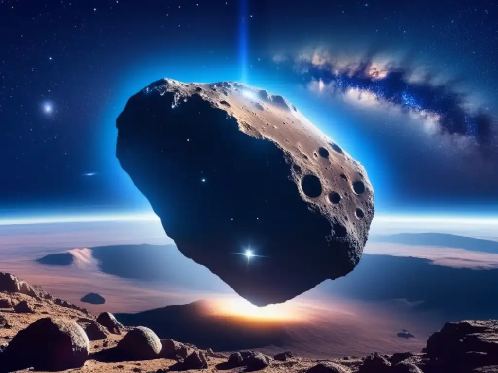 Imagen impactante: Asteroide con agua, compuestos orgánicos en asteroides cercanos