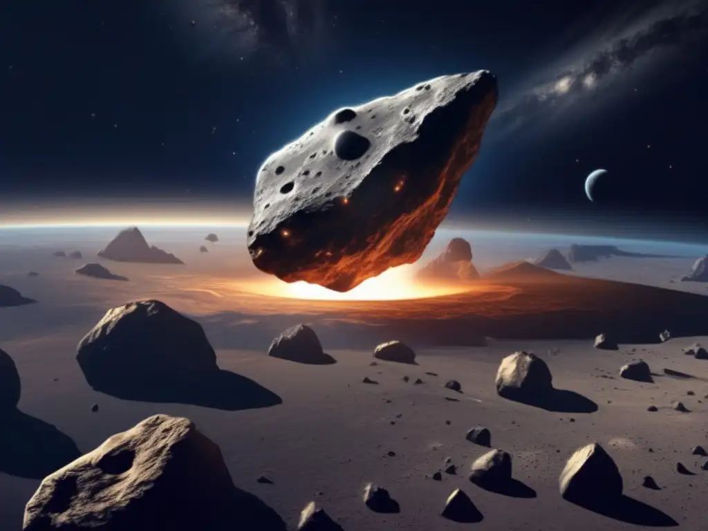 Imagen impactante: asteroide amenazante y riesgos económicos de los asteroides