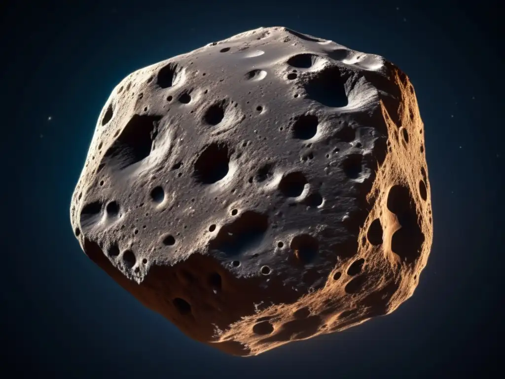 Imagen impactante de asteroide carbonáceo revelando compuestos prebióticos
