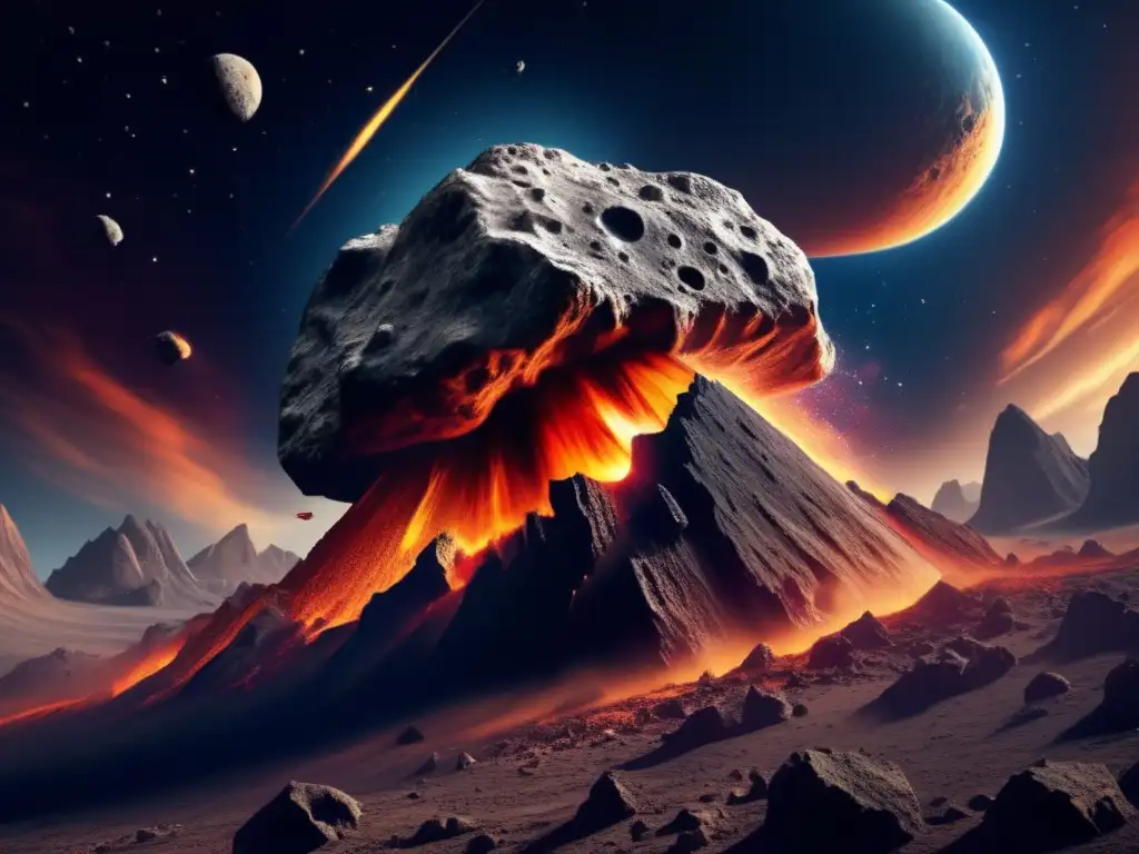 Imagen impactante: asteroide catastrófico en colisión con la Tierra
