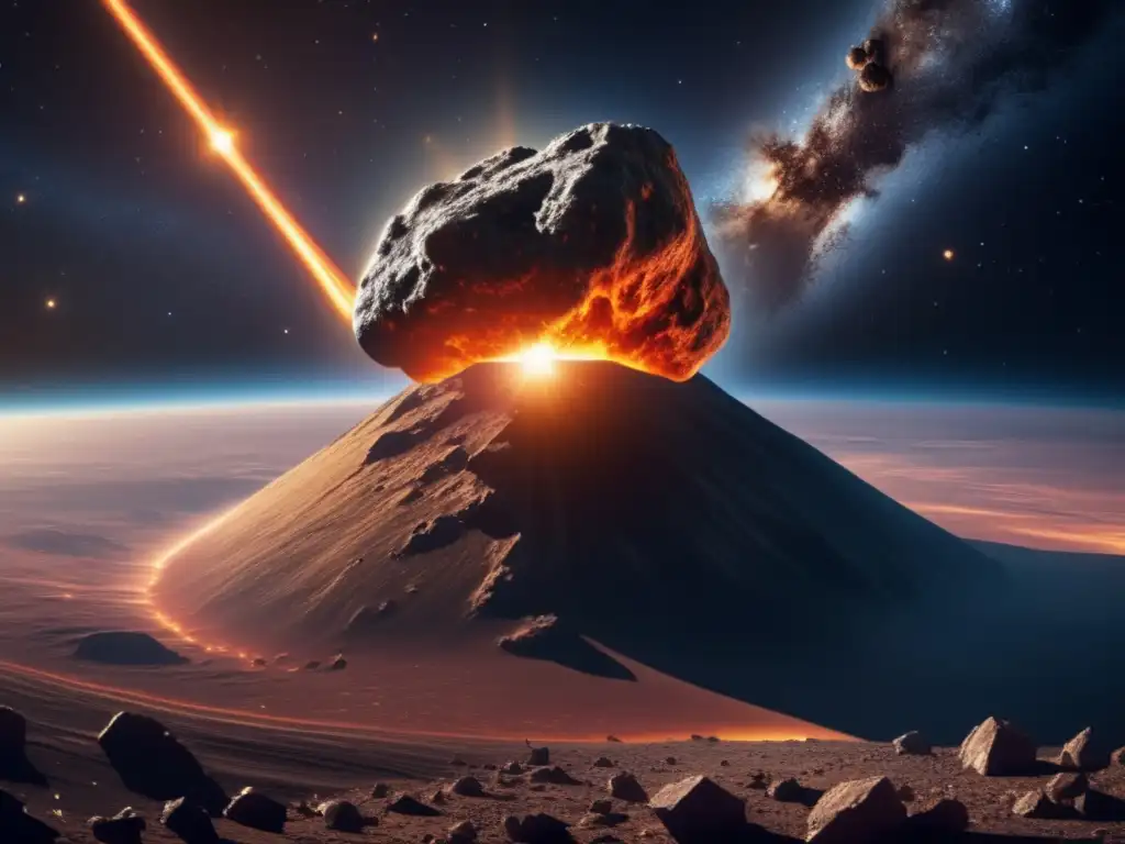 Imagen impactante: Asteroide masivo en ruta a la Tierra, potenciales impactos asteroides planeta