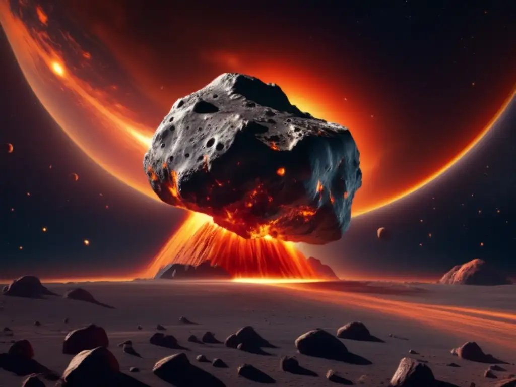 Imagen impactante: Asteroides basálticos y eventos históricos, desastre y destrucción en la Tierra