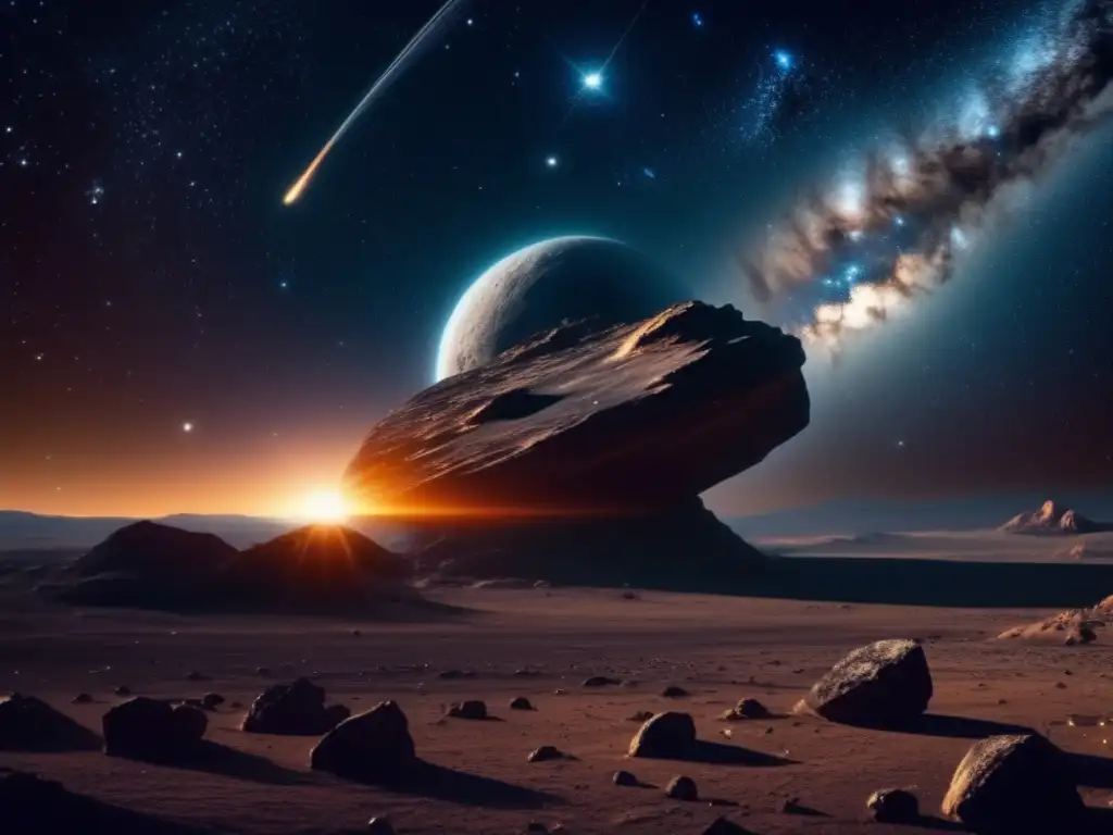 Imagen impactante: asteroides en plataformas educativas