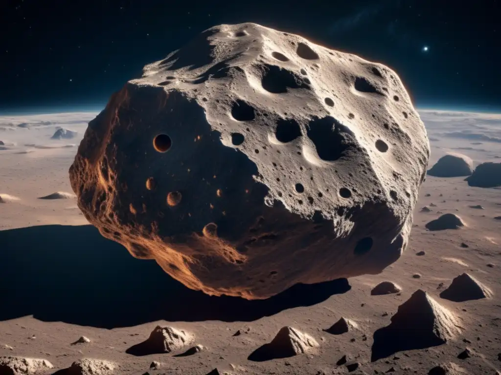 Imagen impactante: Exploración asteroides grandes deformes en el espacio