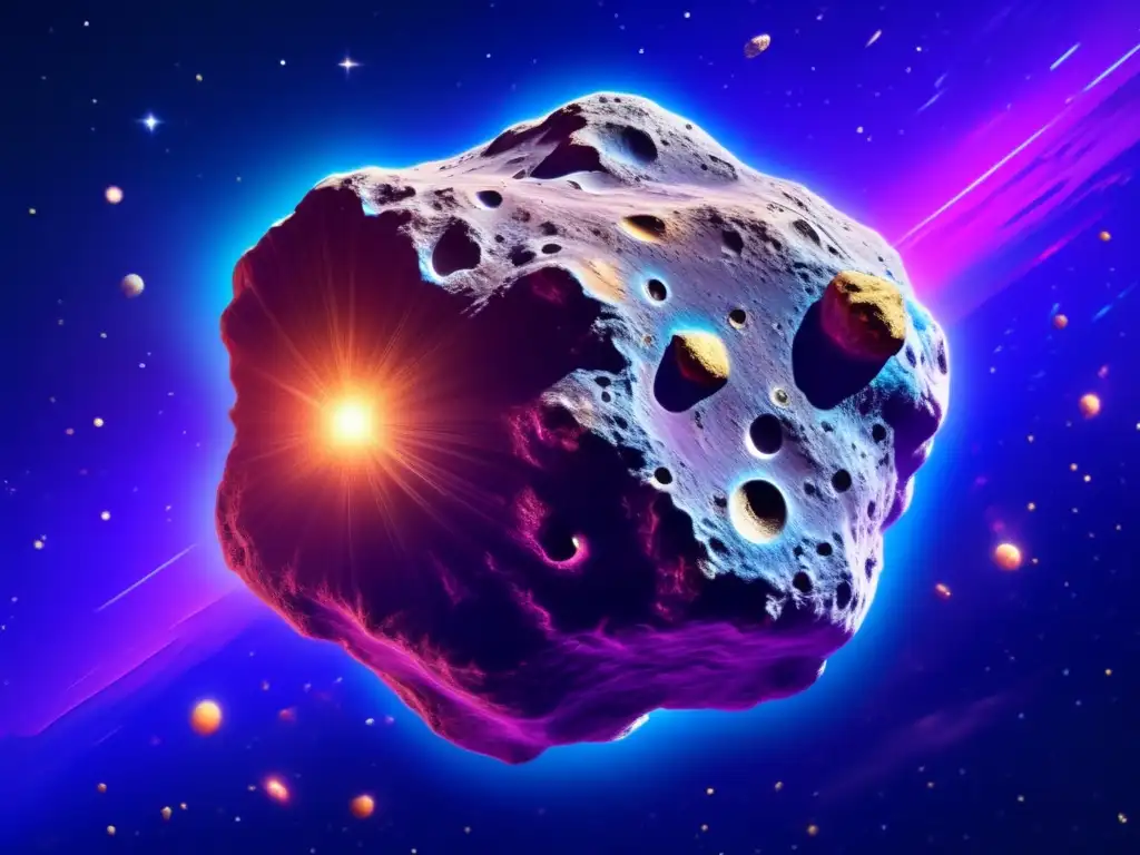 Imagen impactante: Exploración de asteroides para compuestos bioactivos