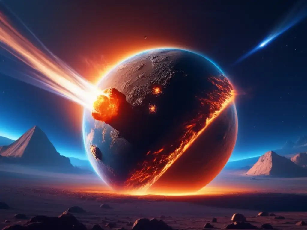Imagen impactante: peligro de NEOs, asteroide incandescente amenaza a la Tierra