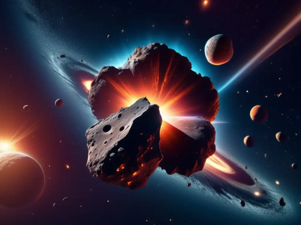 Imagen impresionante de un asteroide masivo en el espacio