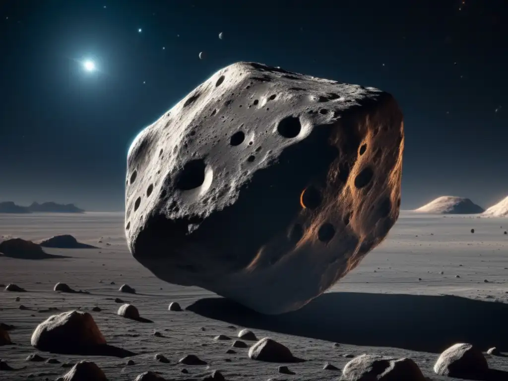 Imagen impresionante de asteroide tipo C en el espacio: asteroides tipo C y tiempo