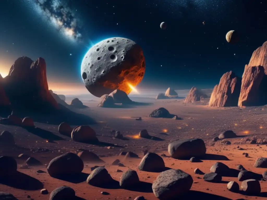 Imagen impresionante: Asteroides en el universo