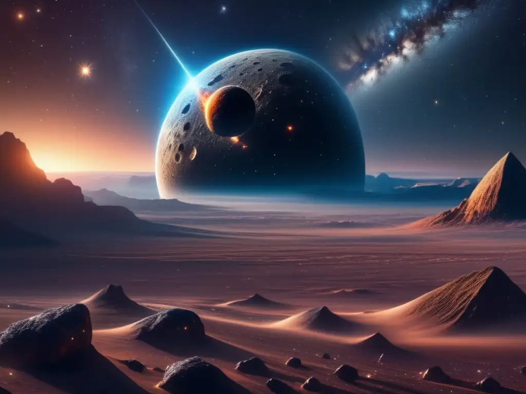 Imagen impresionante: paisaje celeste metálico, origen de los asteroides metálicos