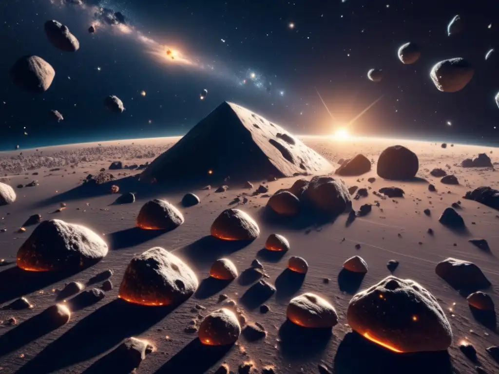 Imagen: Órbitas asteroides no detectados en el espacio estelar