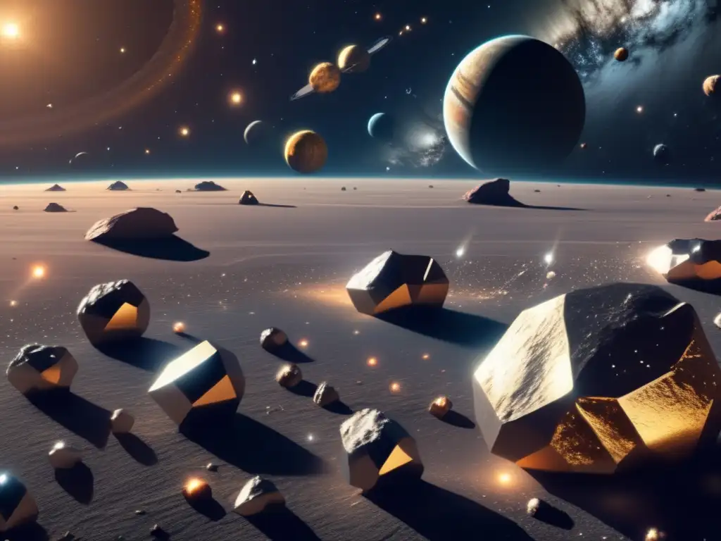 Imagen: Origen de los asteroides metálicos en el espacio
