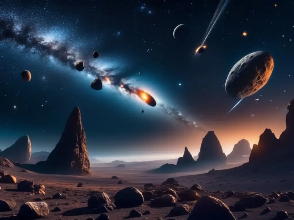 Imagen: Vastedad del espacio y origen del universo revelado por asteroides múltiples