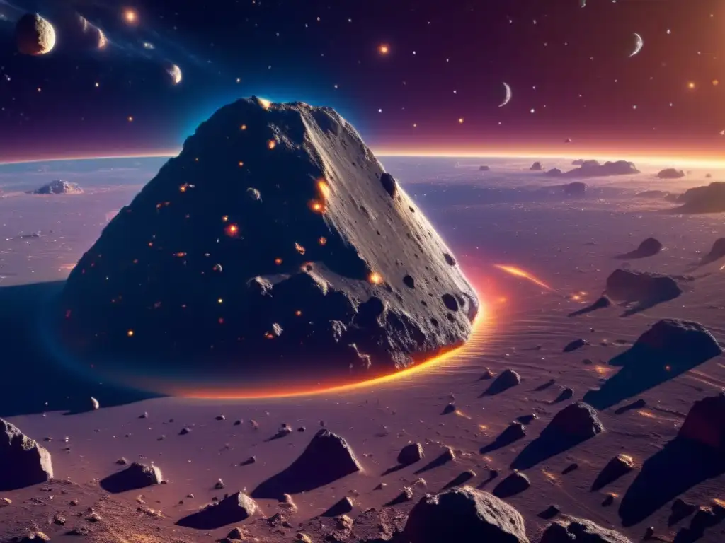 Impactante imagen 8k muestra campo de asteroides en el espacio