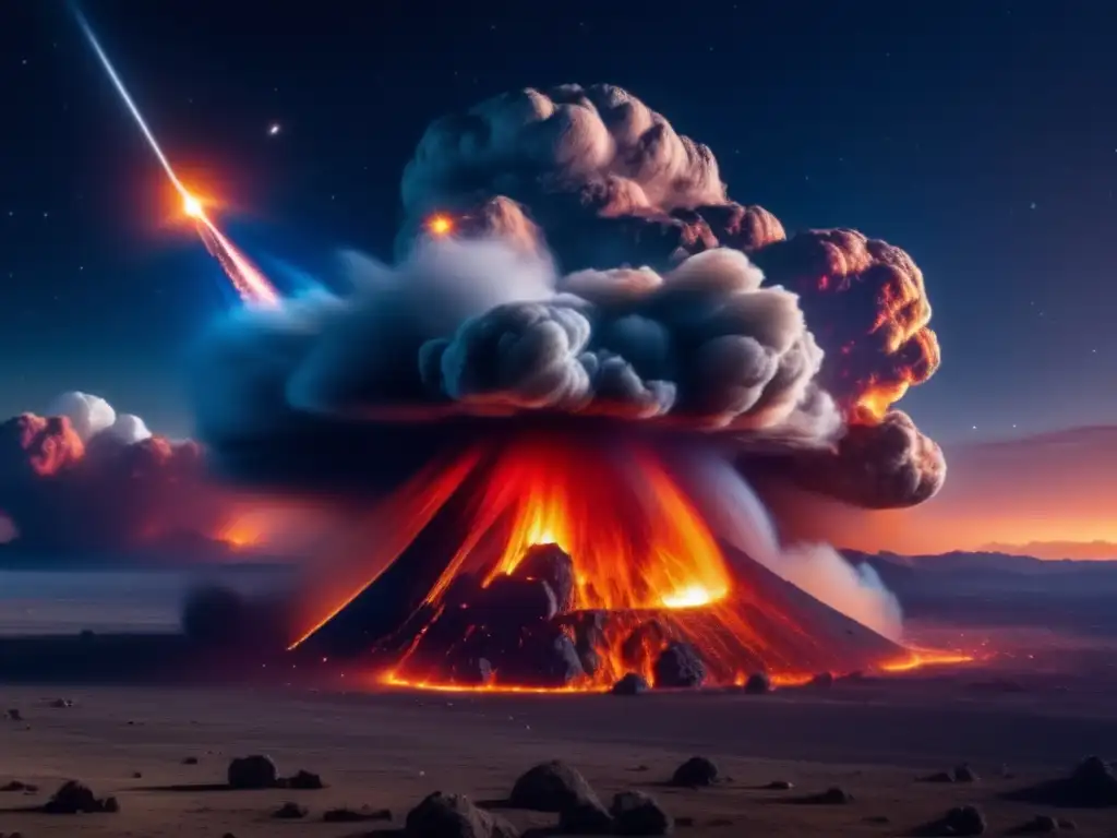 Impacto de asteroide enano: imagen 8k muestra espectáculo inquietante y la necesidad de exploración de recursos