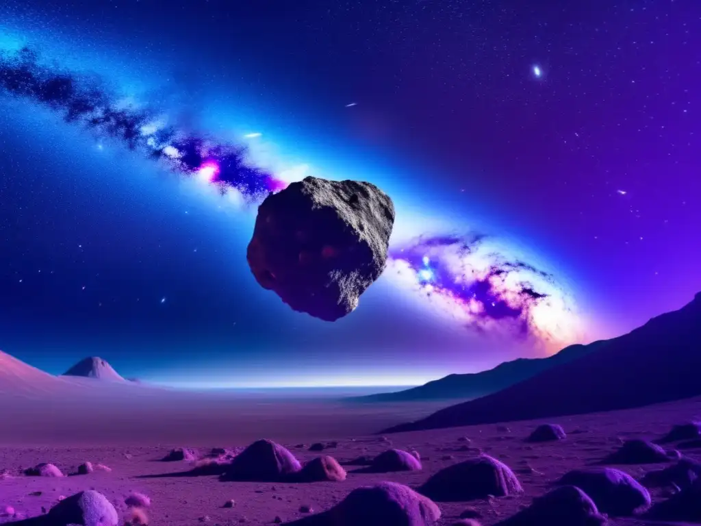 Impacto asteroide carbón en el espacio: belleza cósmica y potencial orgánico