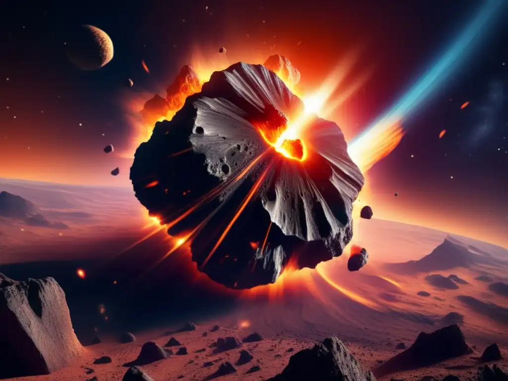 Impacto de asteroide: poder y geología terrestre