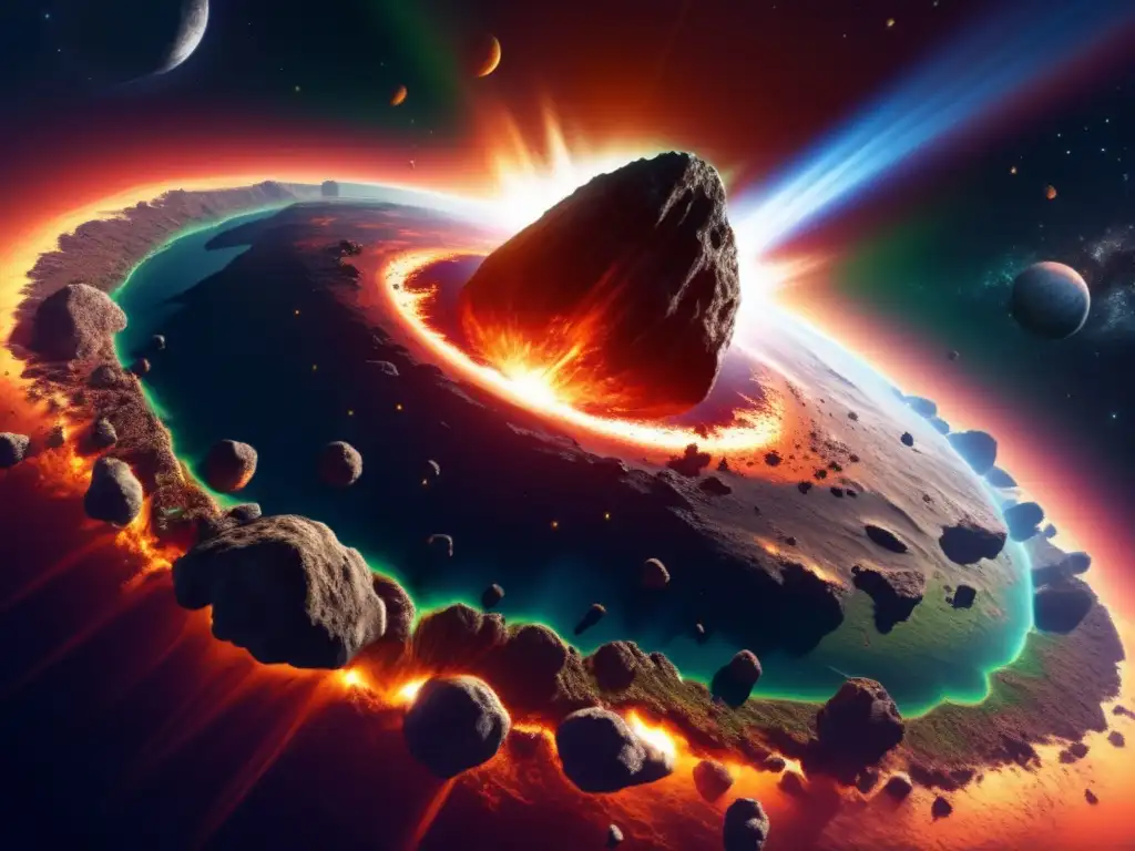 Impacto de asteroide hacia la Tierra: peligro y belleza