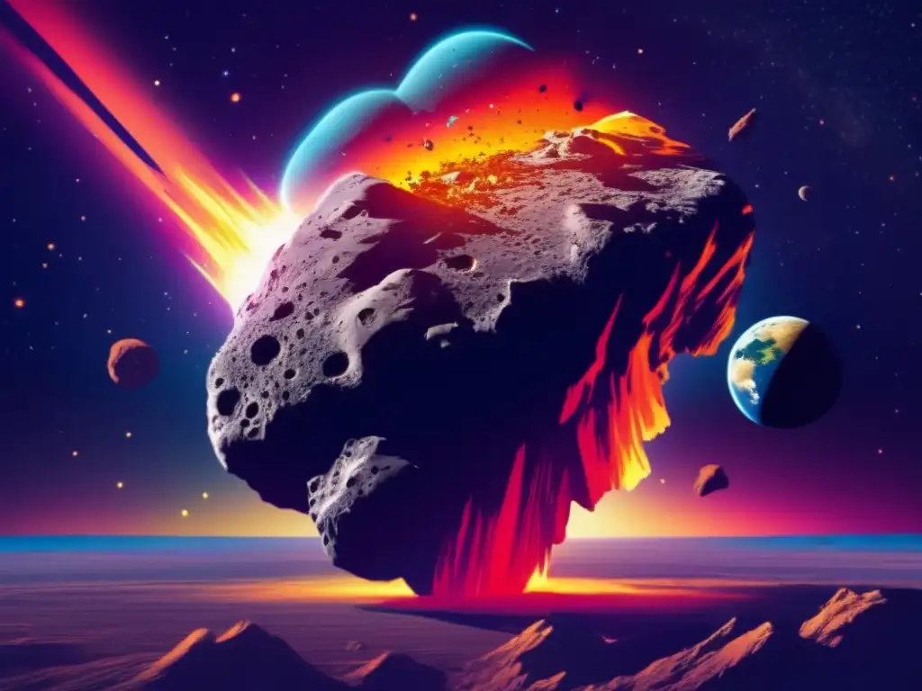 Impacto asteroides tierra dinámica destrucción