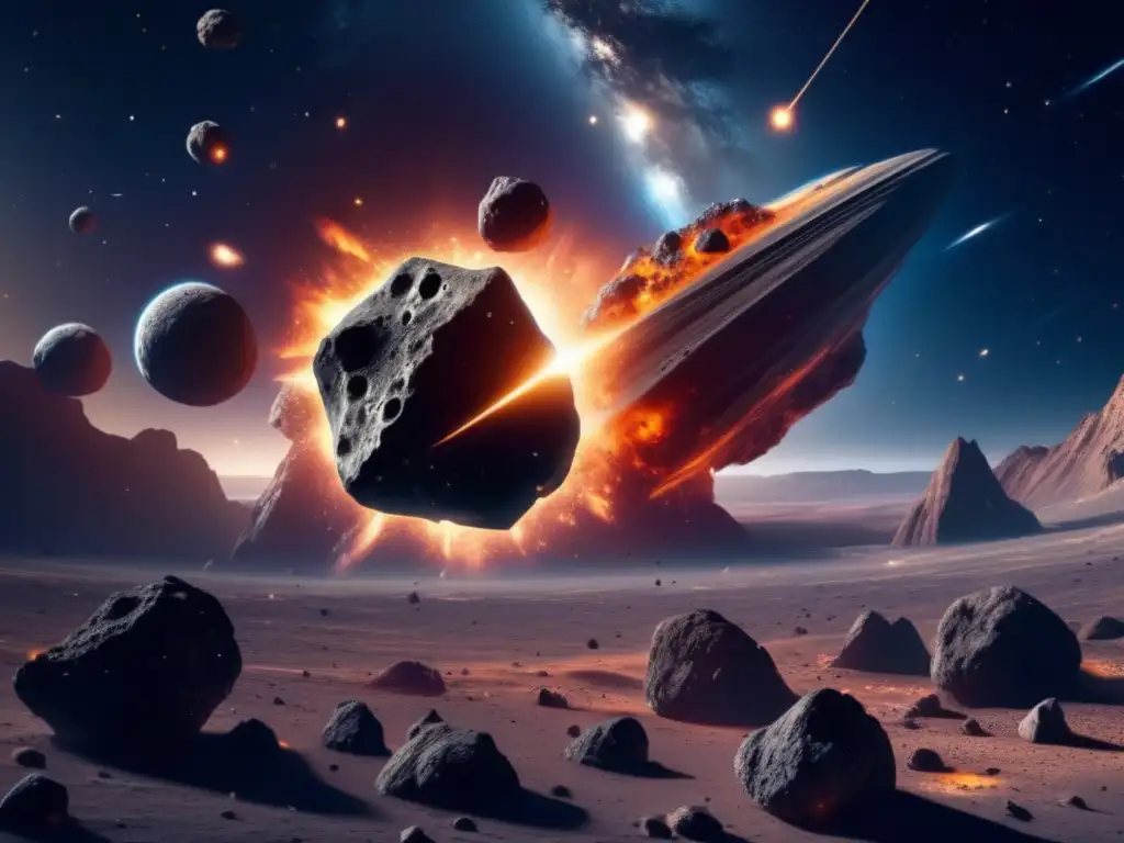 Impacto de asteroides en el espacio: Exploración de asteroides de tipo V