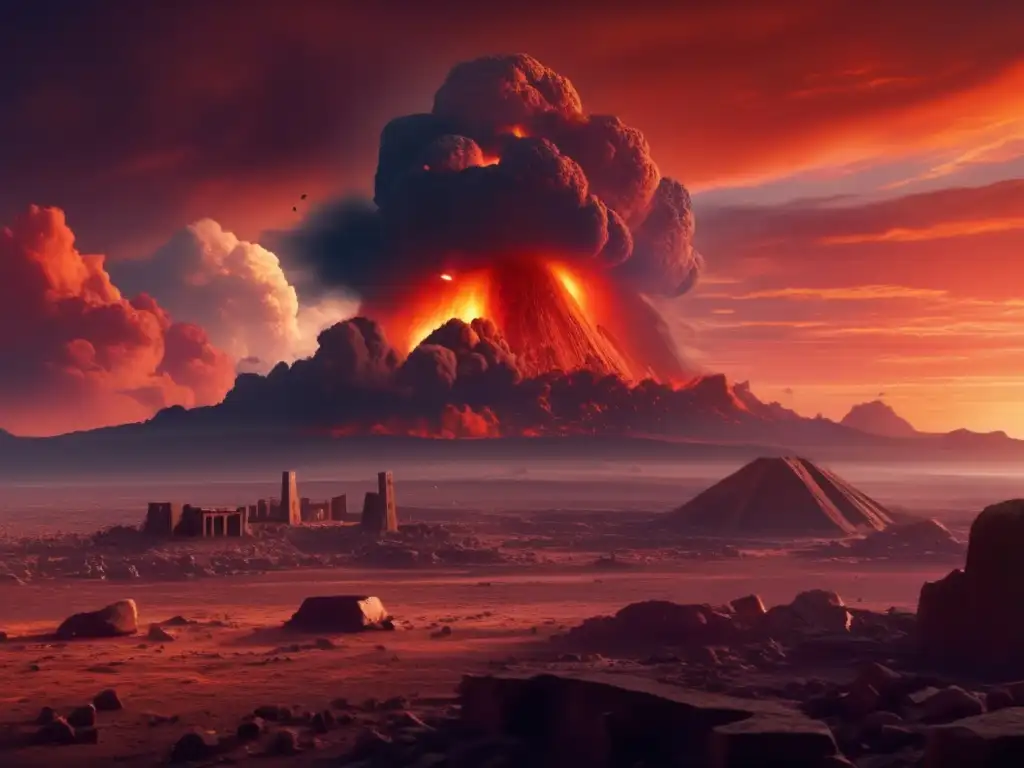 Impacto de asteroides en la historia: Ruinas de una antigua civilización tras catastrófico impacto de asteroide