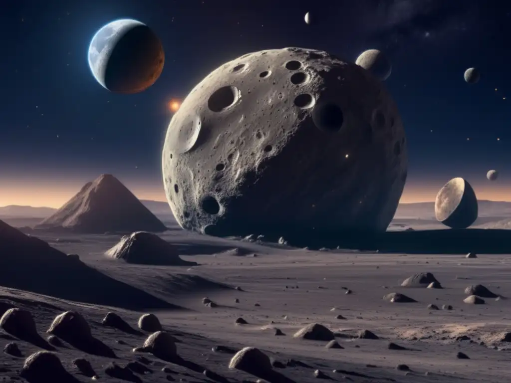 Impacto de asteroides y lunas en la Tierra y el universo