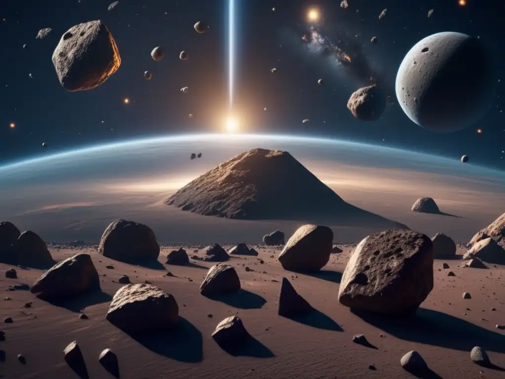Impacto asteroides en la Tierra: Evolución y belleza del universo, destacando la formación y relación de los asteroides
