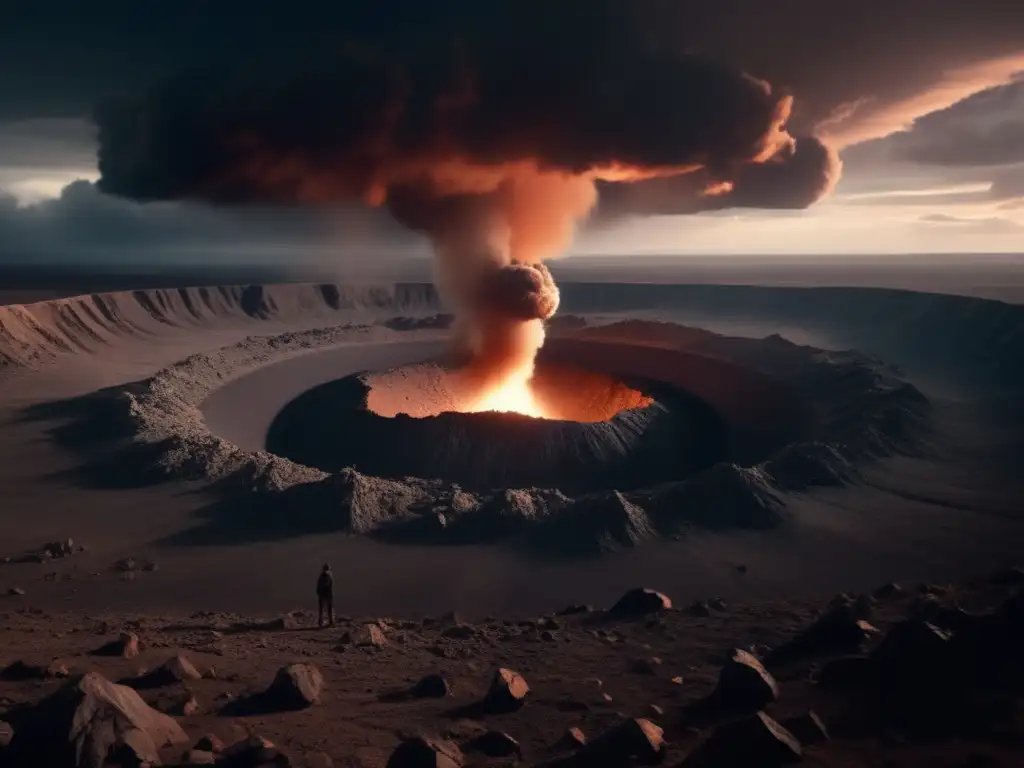 Impacto asteroides en tierra: cráteres de destrucción y asombro