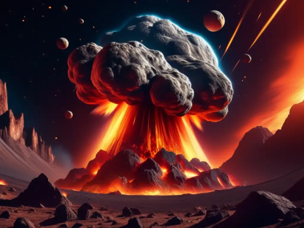Impacto de asteroides en la tierra: dinámica destrucción