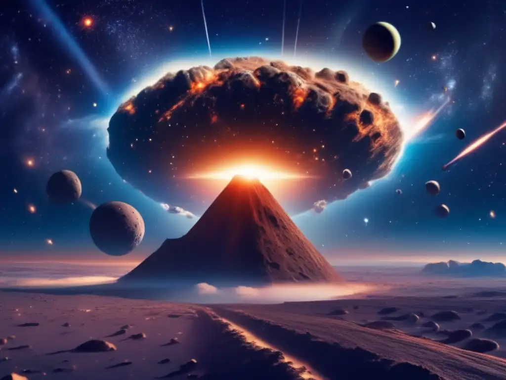 Impacto de asteroides en la Tierra: fuerza destructiva en acción