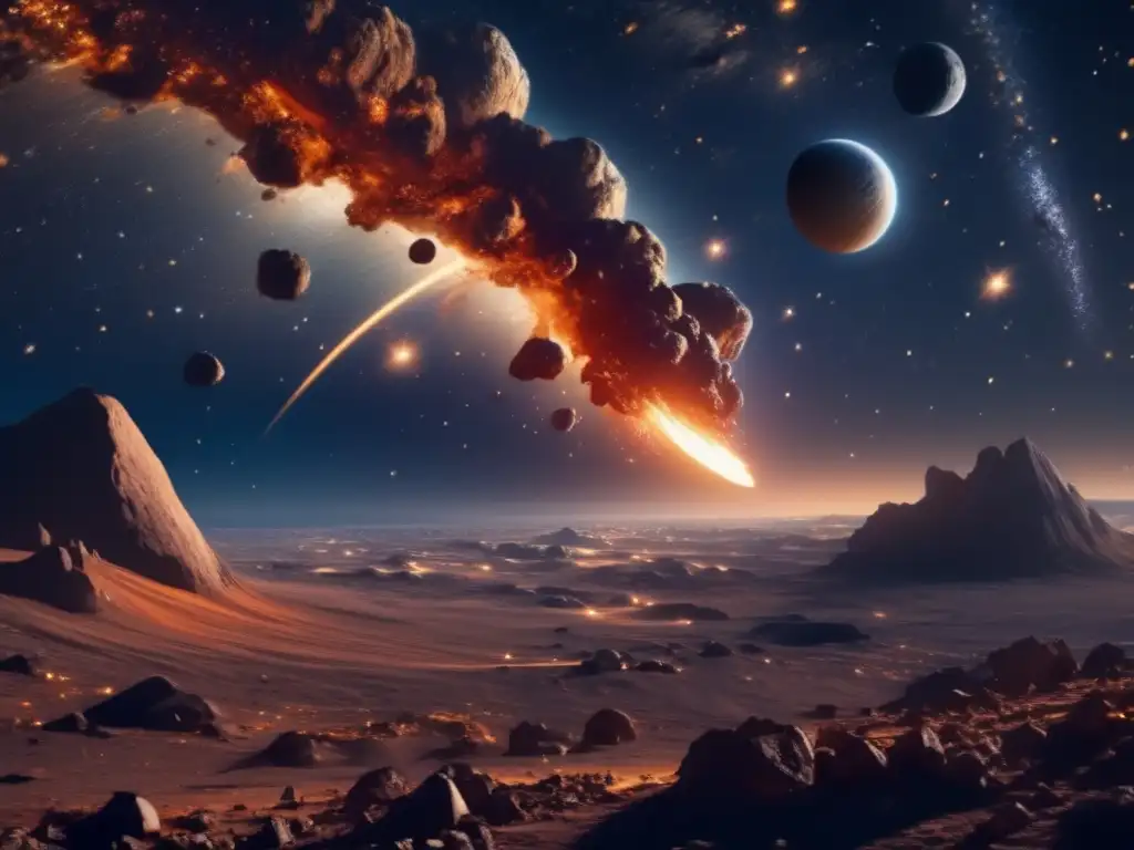 Impacto de asteroides en la Tierra: una imagen impresionante que destaca la necesidad de estudiar y comprender estos eventos celestiales