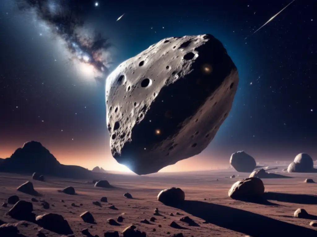 Impacto de asteroides tipo C en el espacio