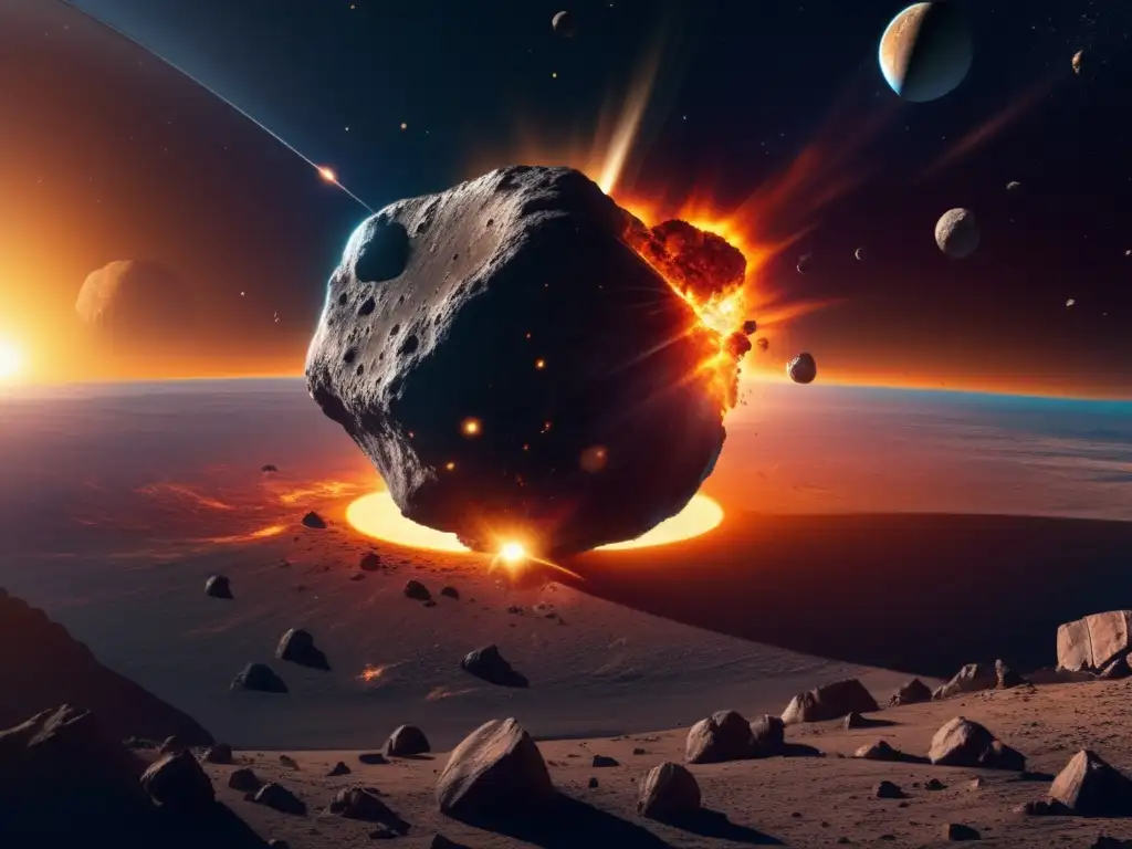 Cosmic Collision: Impacto colosal de asteroide en la Tierra