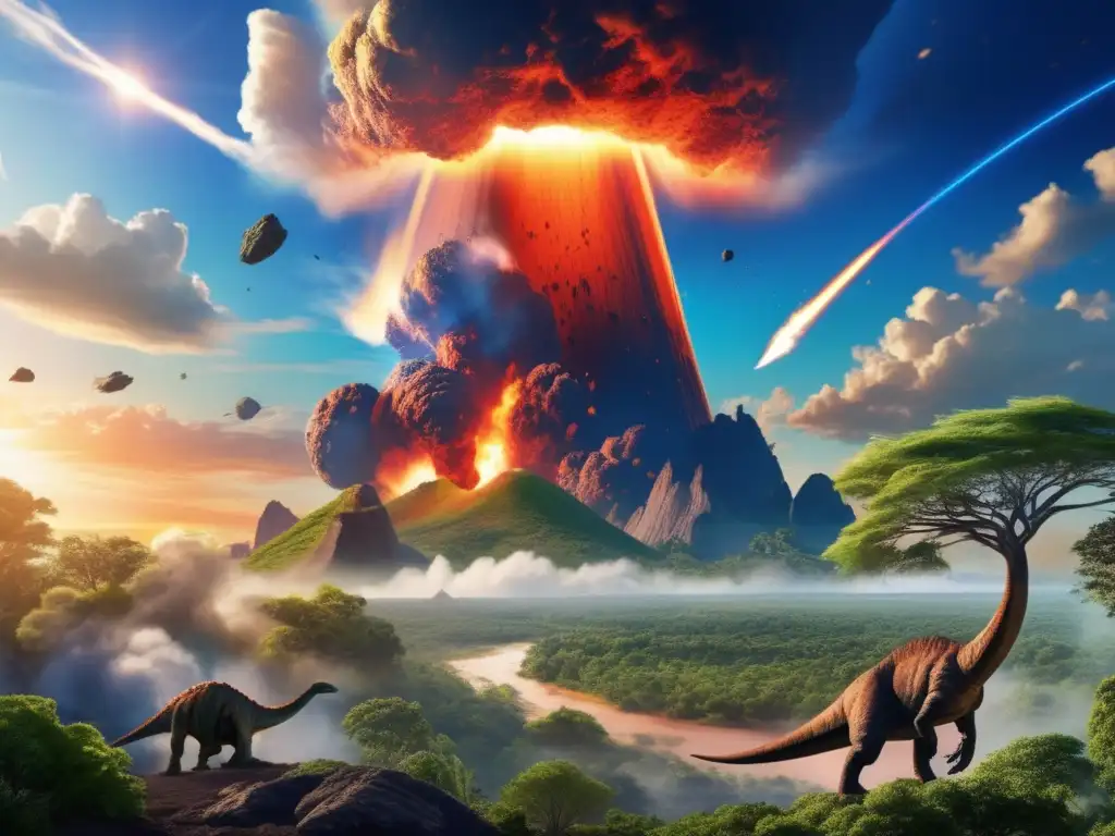 Impacto devastador del asteroide: una imagen impresionante que muestra la extinción de los dinosaurios