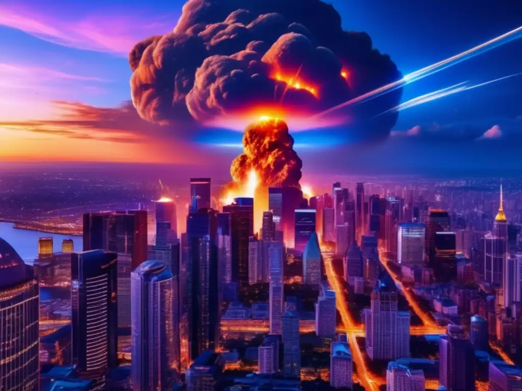 Impacto meteorito en ciudad: caos