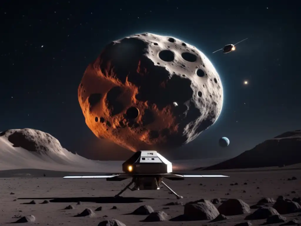 Protección contra impactos de asteroides: Un vehículo espacial sin tripulación de última generación frente a un asteroide amenazante en el espacio