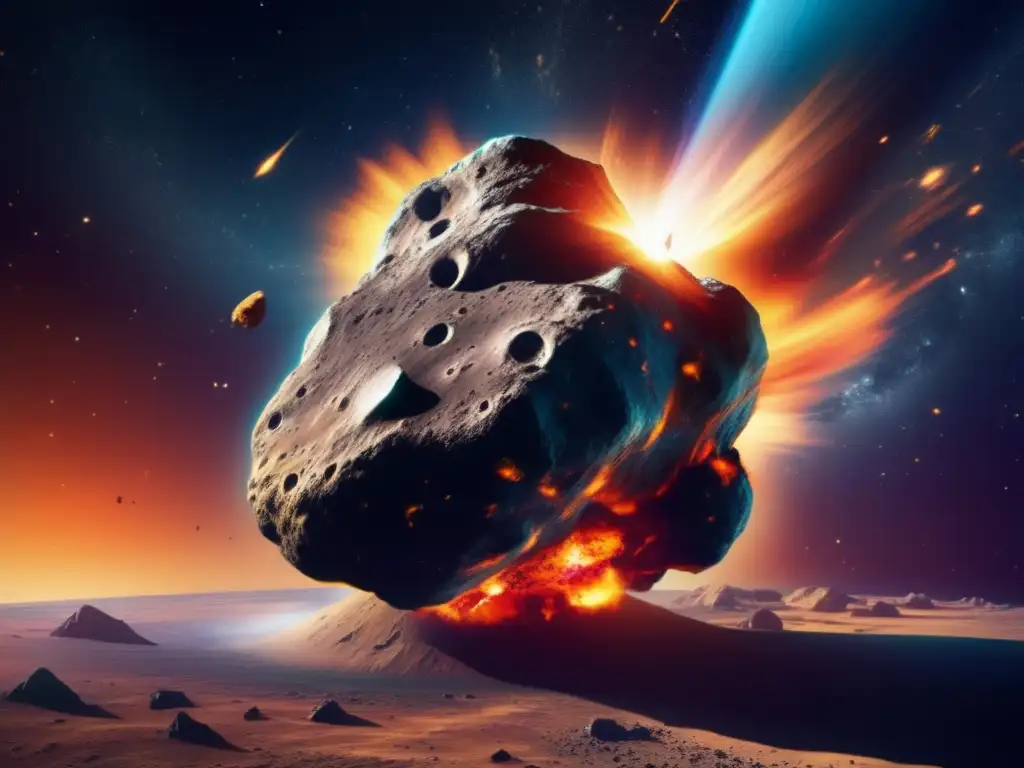 Impactos cósmicos en la Tierra: Asteroide Apophis en explosión, impacto inminente y peligro inminente