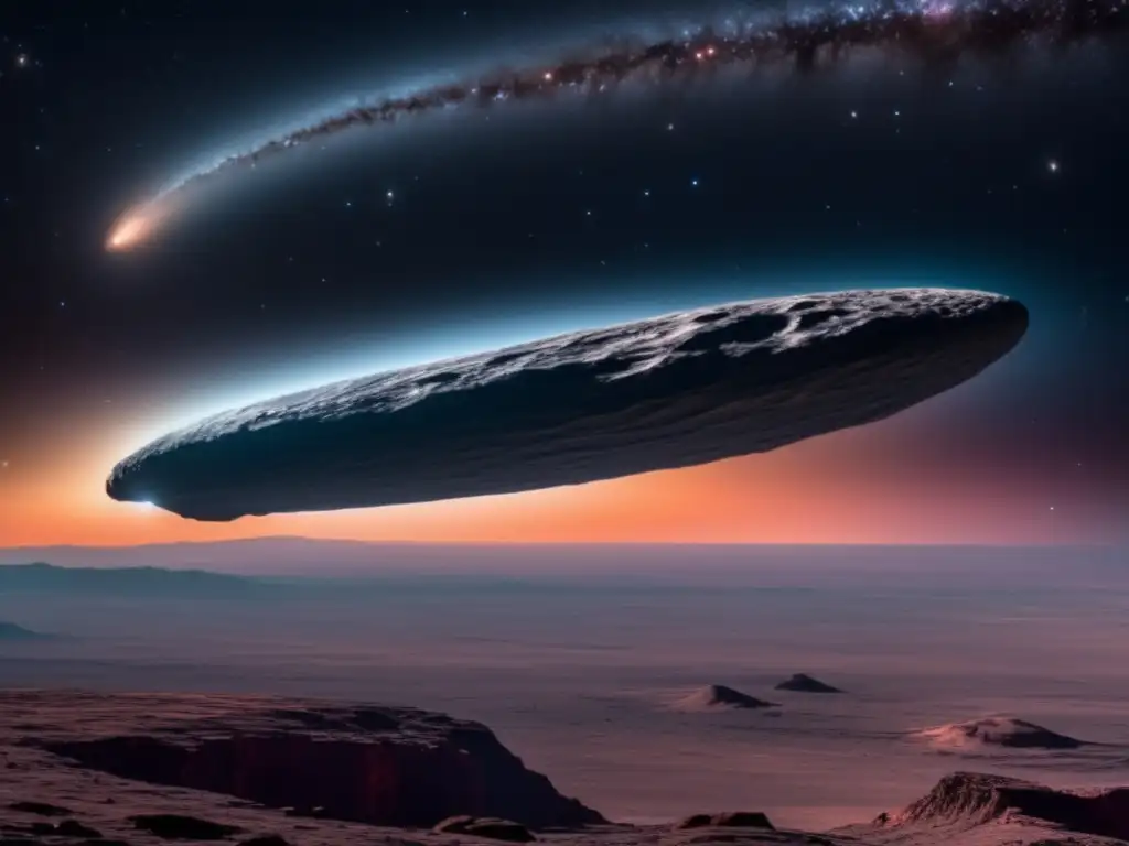 Importancia estudio asteroides: imagen misteriosa y hermosa del visitante interestelar 'Oumuamua en el espacio
