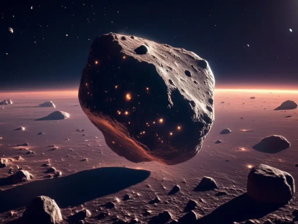 Fotografía impresionante de asteroide enano en el espacio -
