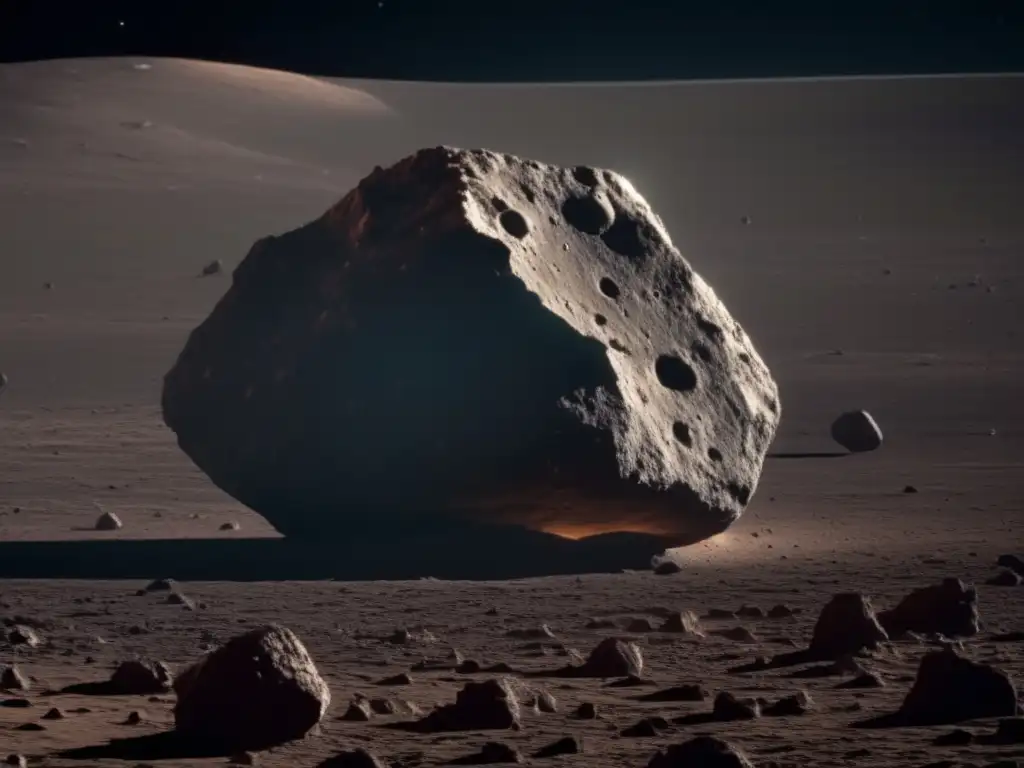Fotografía impresionante de asteroide enano en el espacio