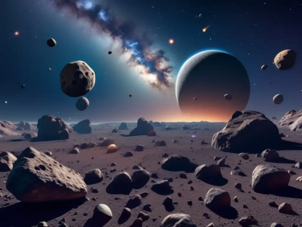 Impresionante campo de asteroides en 8k: Fiebre del oro espacial