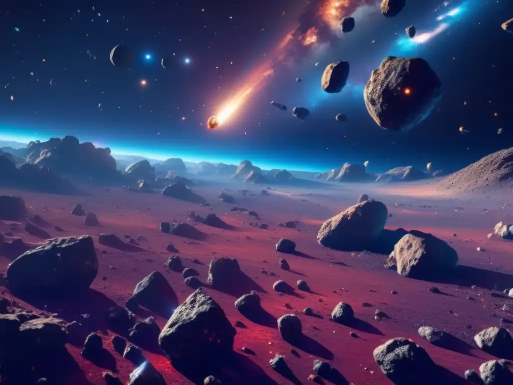 Impresionante campo de asteroides en 8k: Importancia del estudio de asteroides