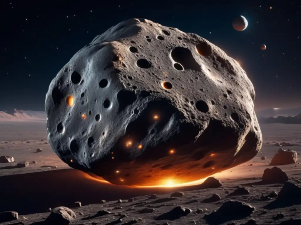 Impresionante imagen 8k de un asteroide en el espacio: secretos de la historia cósmica de los asteroides