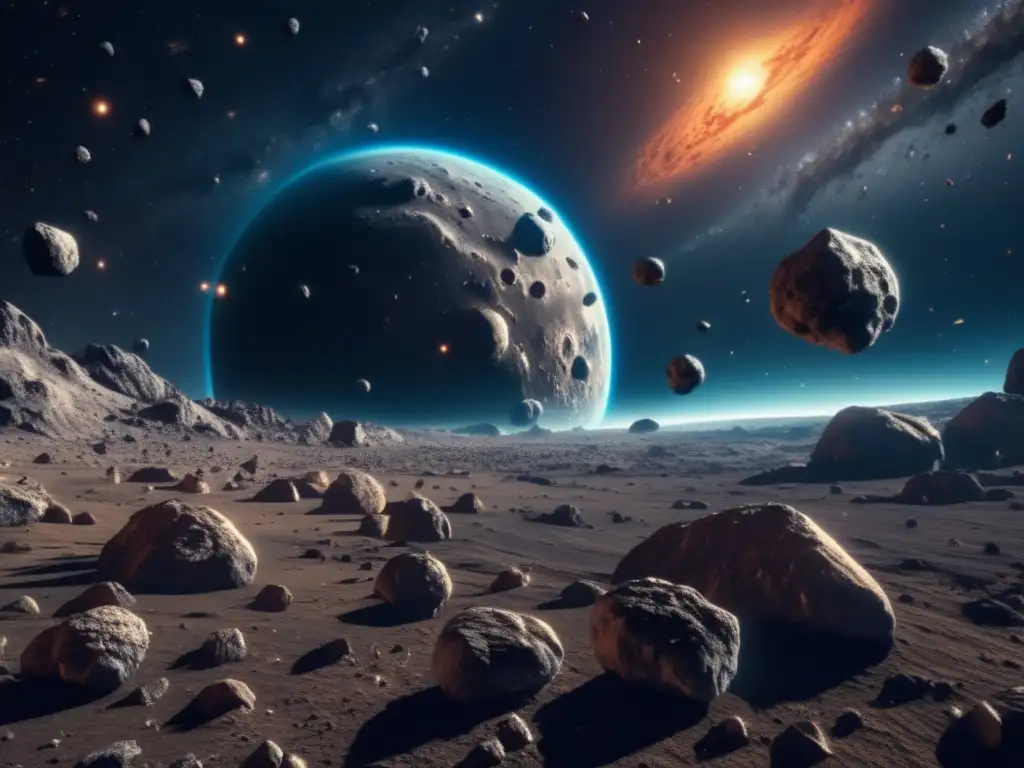 Impresionante imagen en 8k muestra campo de asteroides en el espacio