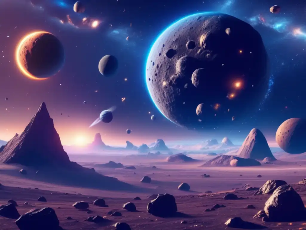 Un impresionante juego de video con asteroides que evoca impacto psicológico