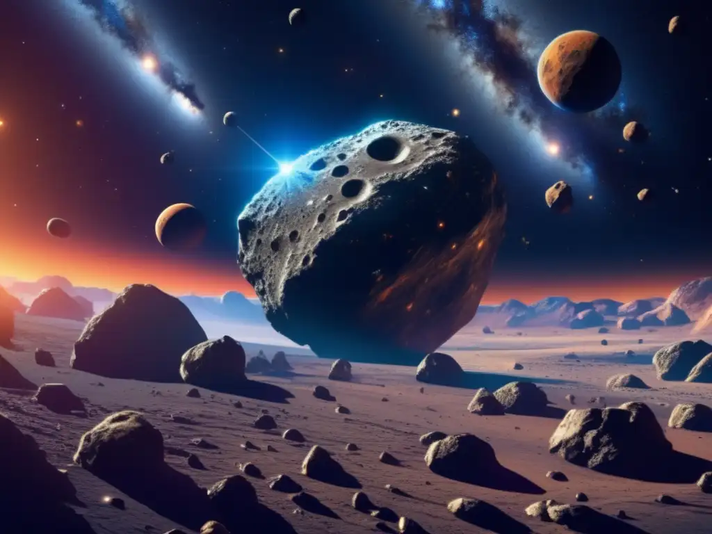 Impresionante vista de asteroides en la evolución humana