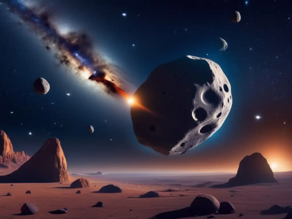 Increíble imagen de asteroides binarios en dimensiones, danza cósmica y misterio dimensional