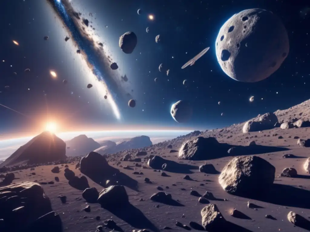 Increíble imagen 8k de un campo de asteroides, muestra la magnitud y belleza de los cuerpos celestes