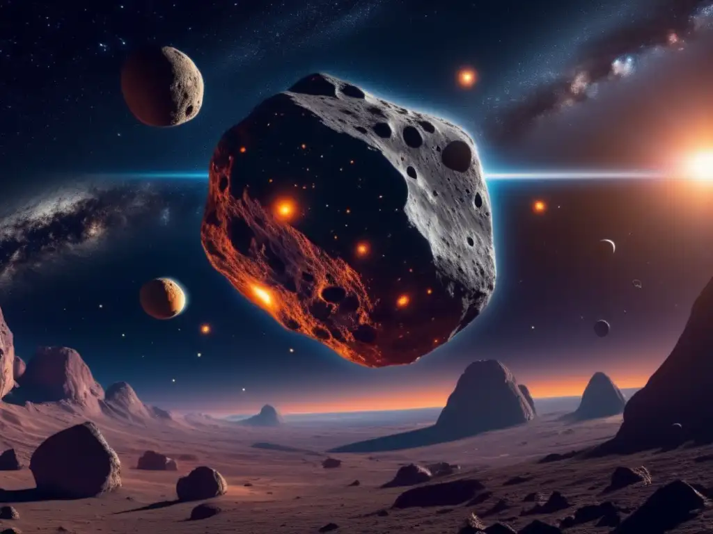 Increíble imagen 8K muestra danza celestial de asteroides y cuerpos celestes